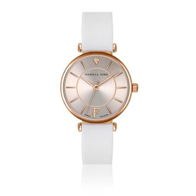 Sophia White Leather