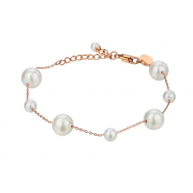 Noelle Pearl Rose Gold Bracelet