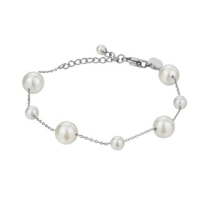 Noelle Pearl Silver Bracelet