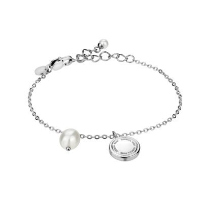 Ella Pearl Silver Bracelet