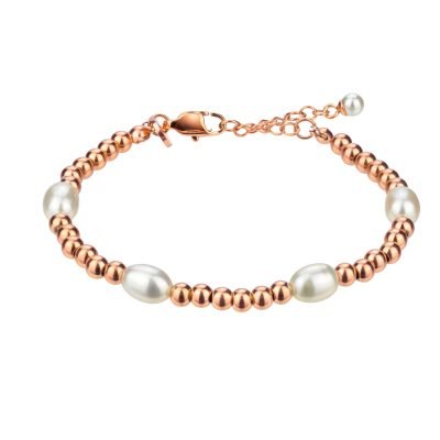 Josephine Pearl Rose Gold Bracelet