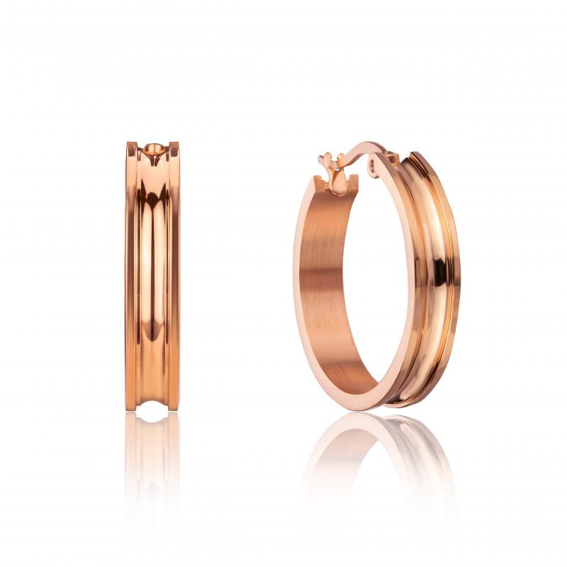 Harriet Rose Gold Hoop Earrings
