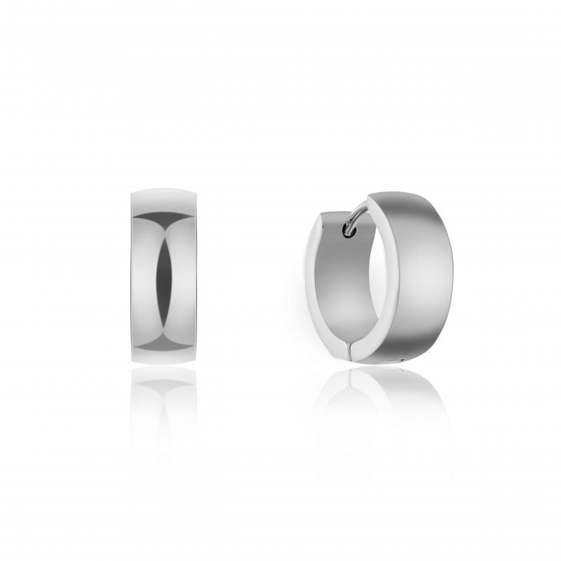 Lize Silver Hoop Earrings