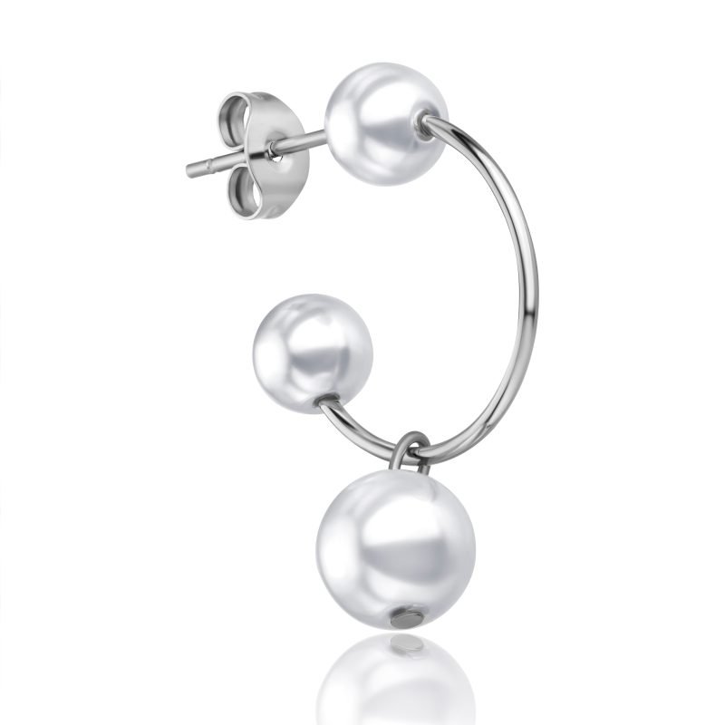 Klara Silver Stud Earrings - Image 3