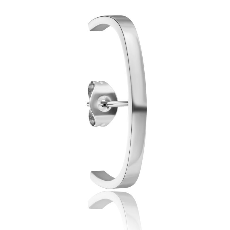 Ulla Silver Stud Earrings - Image 3