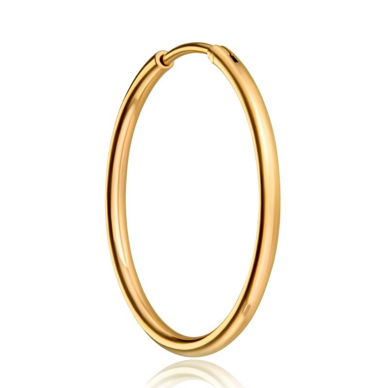 Sophia Gold Hoop Earrings - Image 3