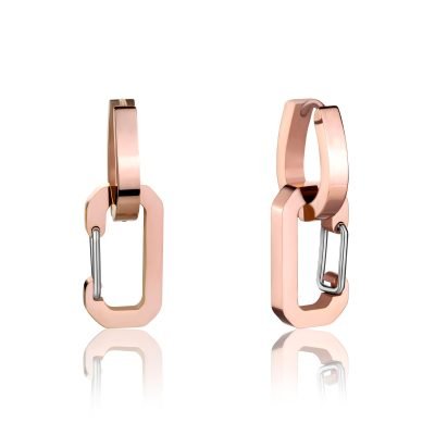 Vesta Rose Gold Huggie Earrings