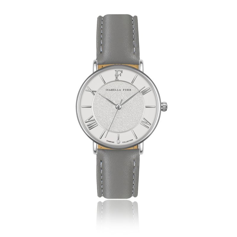 Gabrielle Grey Leather