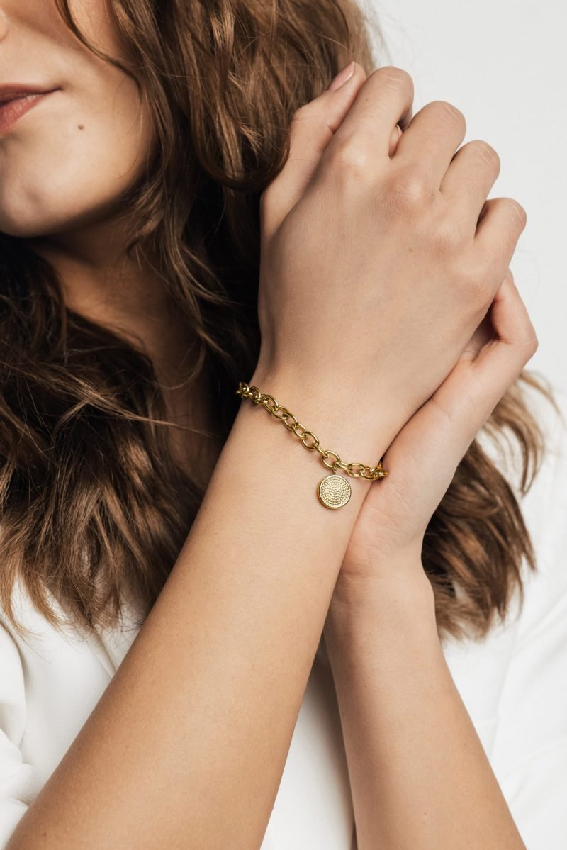Helene Gold Chain Bracelet - Image 2