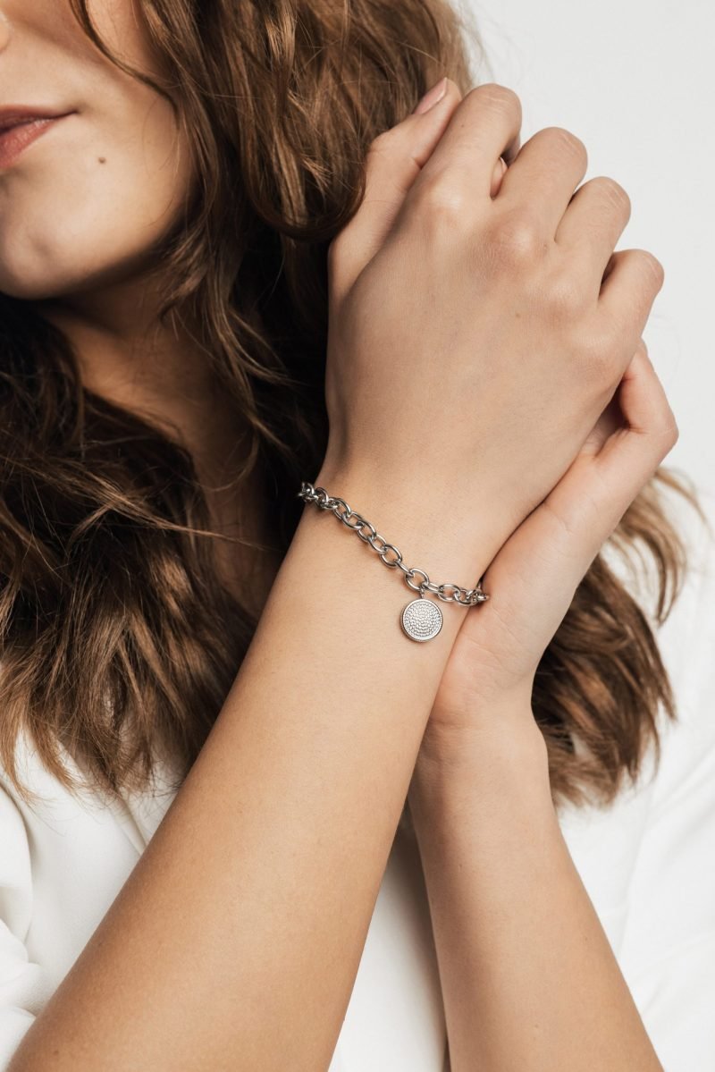 Helene Silver Chain Bracelet - Image 2