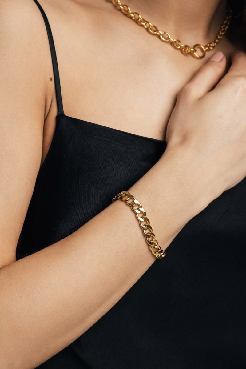 Lourdes Gold Link Bracelet - Image 2