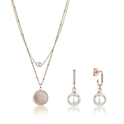 June Pearl Rose Gold Set