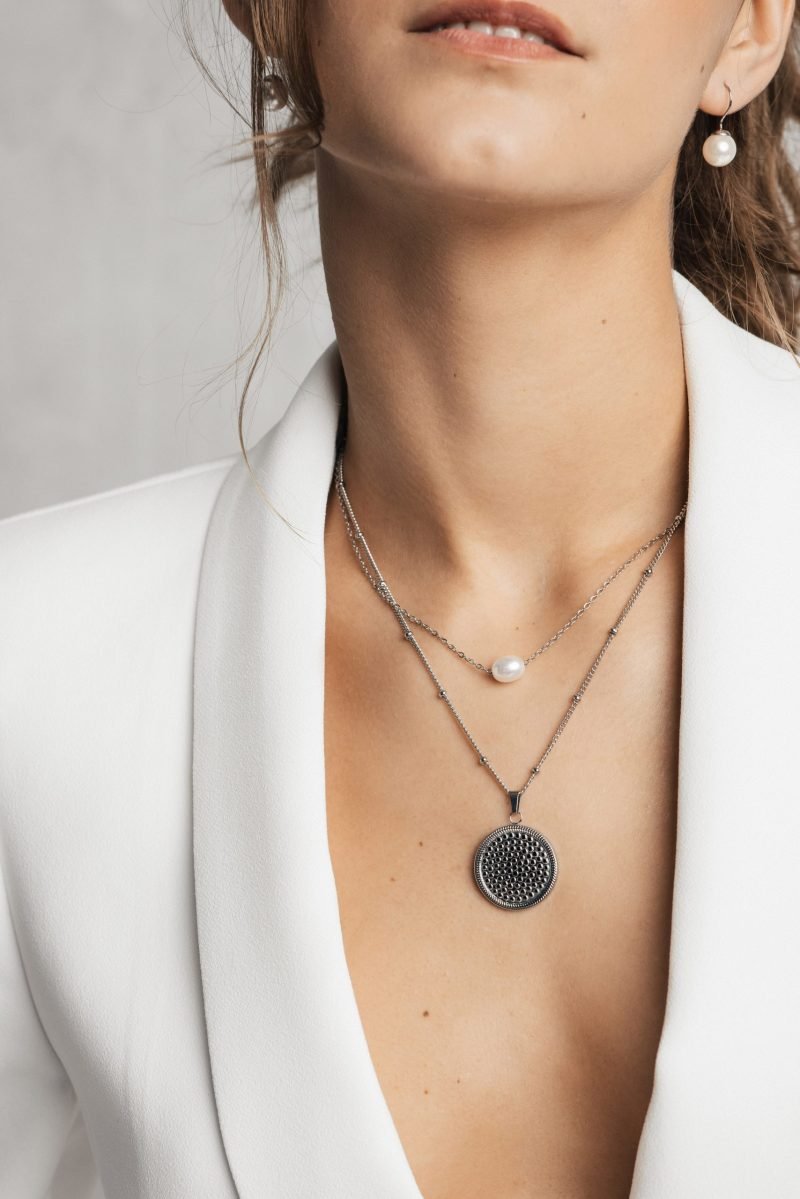 Hilda Pearl Silver Set - Image 3