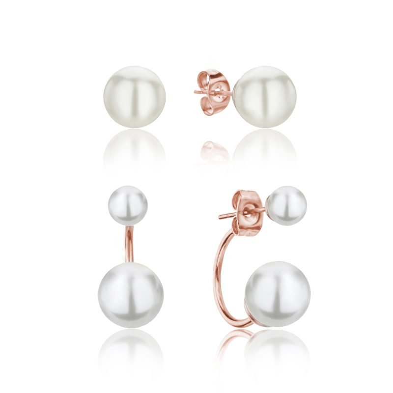 Agata Pearl Rose Gold Set