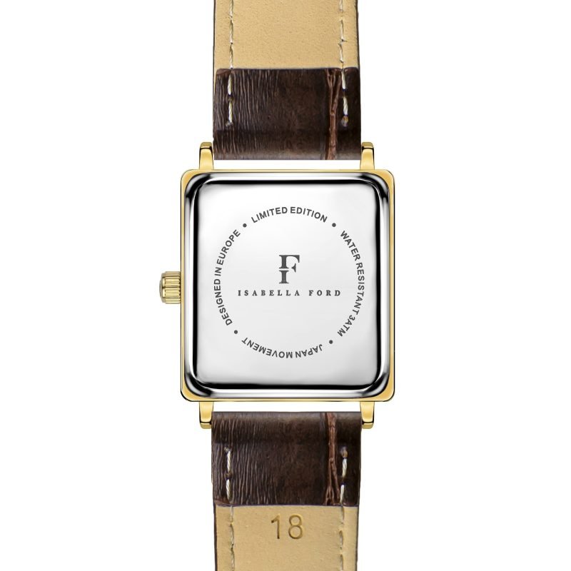 Gisèle  Brown croco Padded and stitched smooth - Image 6