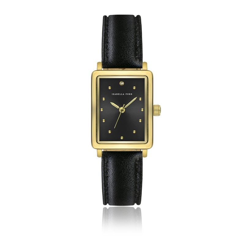 Cléophée Black  Padded and stitched smooth