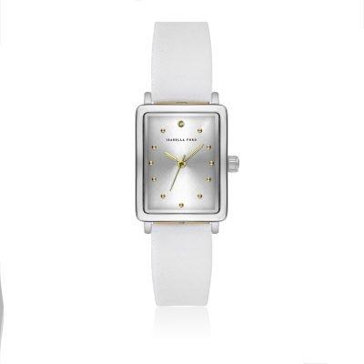 Isaure White  Padded and stitched smooth