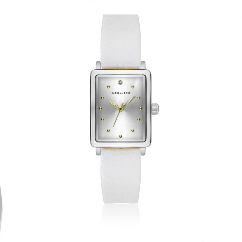Isaure White  Padded and stitched smooth