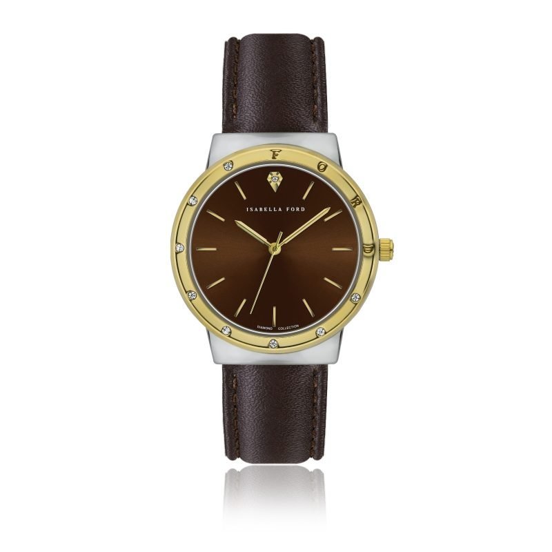 Capucine Brown  Padded and stitched smooth