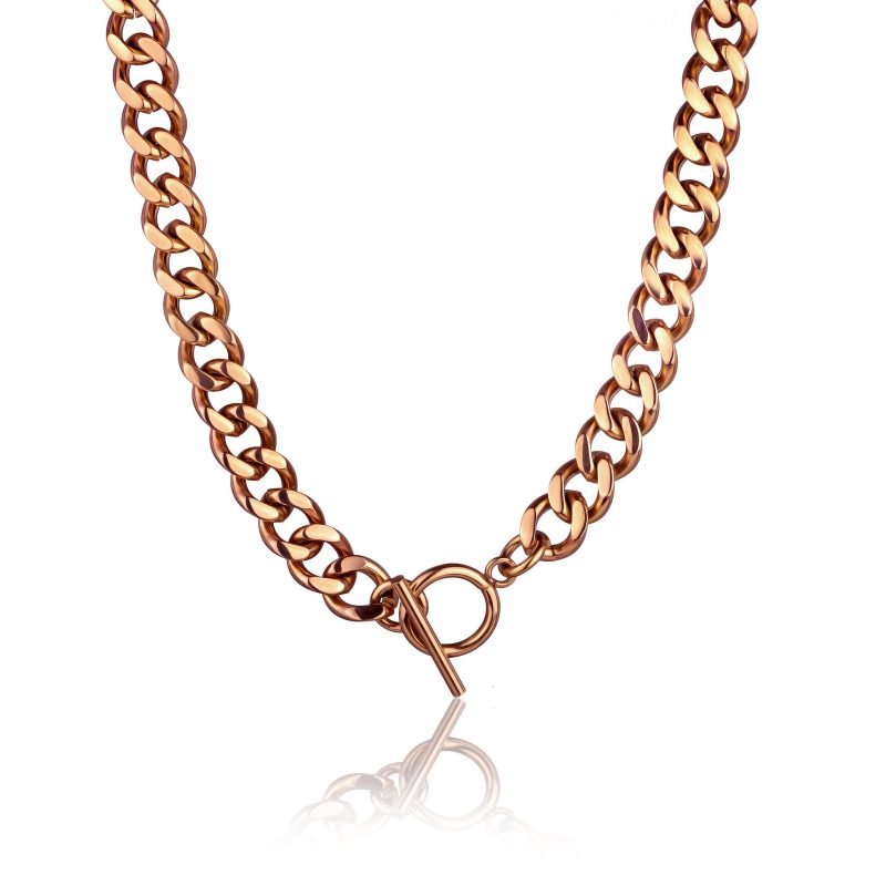Florence Brown Leather  set in Rose gold - Image 5