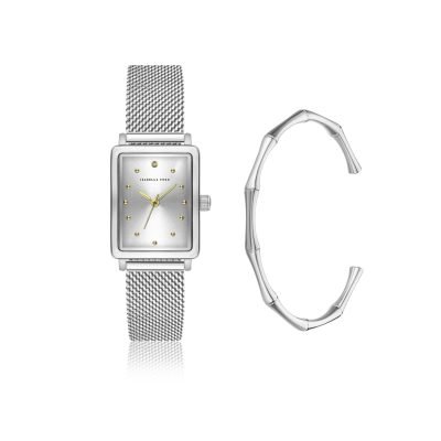 Isaure set in Silver