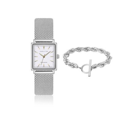 Rosalie set in mesh Silver